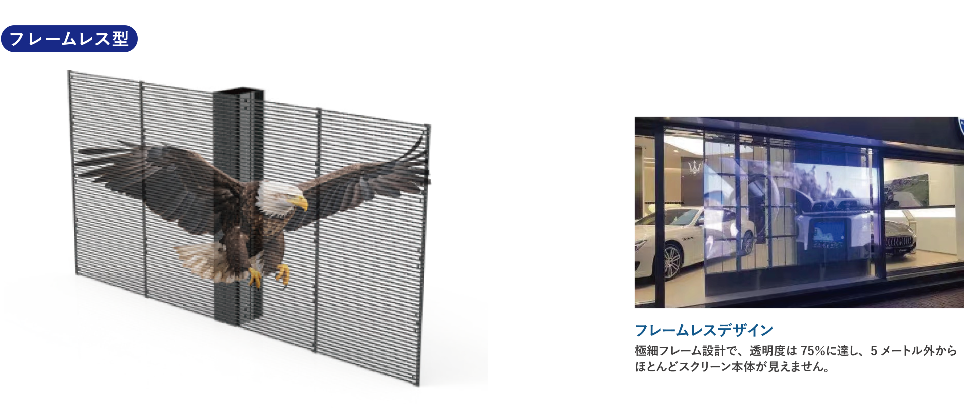 デジタルサイネージ製品T5シリーズフレームレス型
